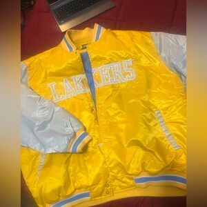 Yellow and Blue Lakers Jacket